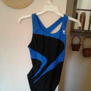 TYR Women's Alliance T-Splice Maxfit Swimsuit- Black/Blue 40